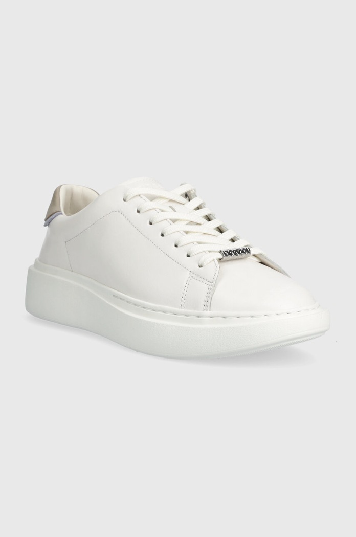 BOSS sneakersy skórzane Amber 50517207.120 biały SS24
