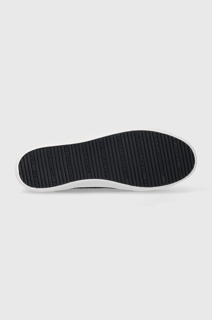 Tenisky Tommy Hilfiger VULC CANVAS SNEAKER SHIRTING FW0FW07672 modrá