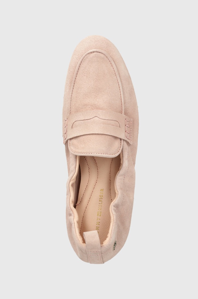 Tommy Hilfiger mokasyny zamszowe TH SUEDE MOCCASIN różowy FW0FW07714