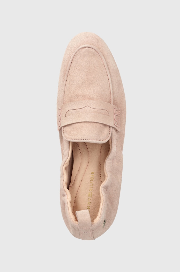 Tommy Hilfiger mokasyny zamszowe TH SUEDE MOCCASIN różowy FW0FW07714
