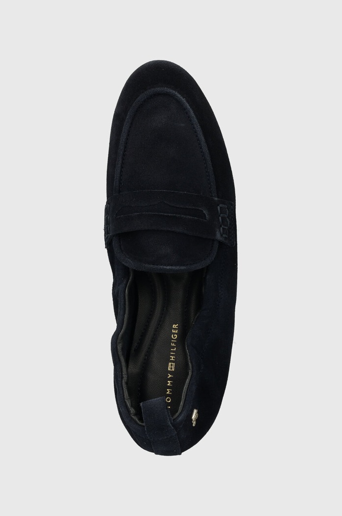 Tommy Hilfiger mokasyny zamszowe TH SUEDE MOCCASIN granatowy FW0FW07714