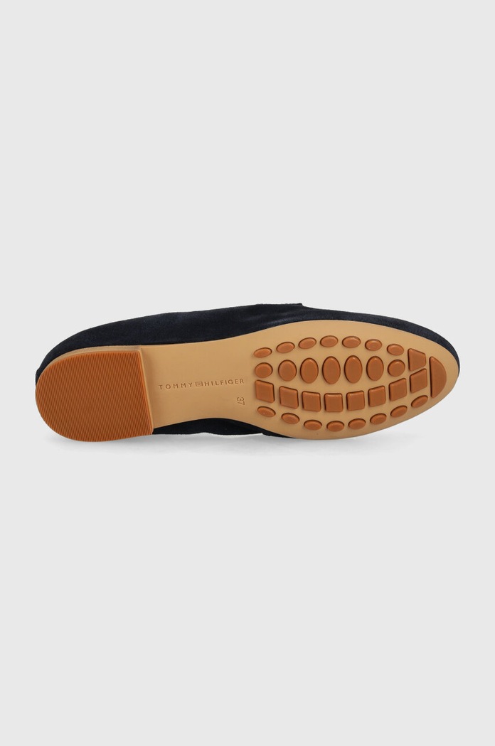 Tommy Hilfiger mokasyny zamszowe TH SUEDE MOCCASIN FW0FW07714 granatowy