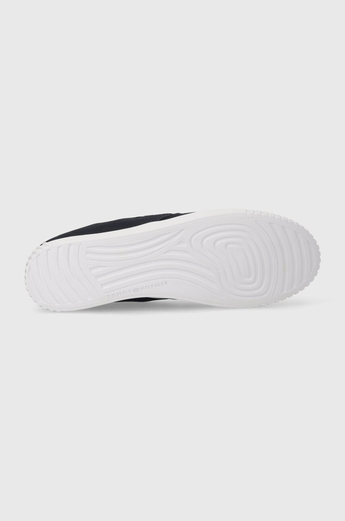 Tenisky Tommy Hilfiger CANVAS SLIP-ON SNEAKER FW0FW07806 námořnická modř