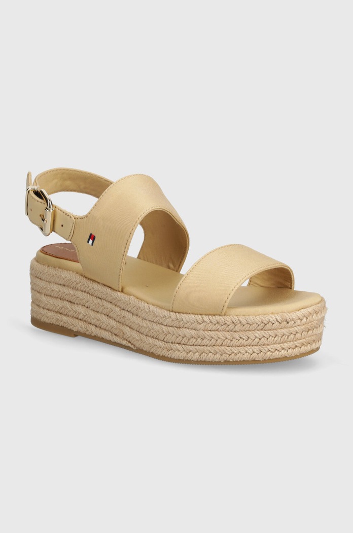 Tommy Hilfiger sandały MID WEDGE SANDAL pozostałe beżowy FW0FW07885