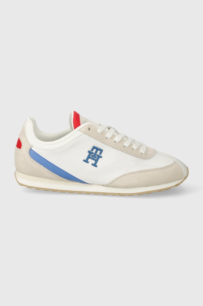 Sneakers Tommy Hilfiger TH HERITAGE RUNNER υφασμάτινο λευκό FW0FW07892