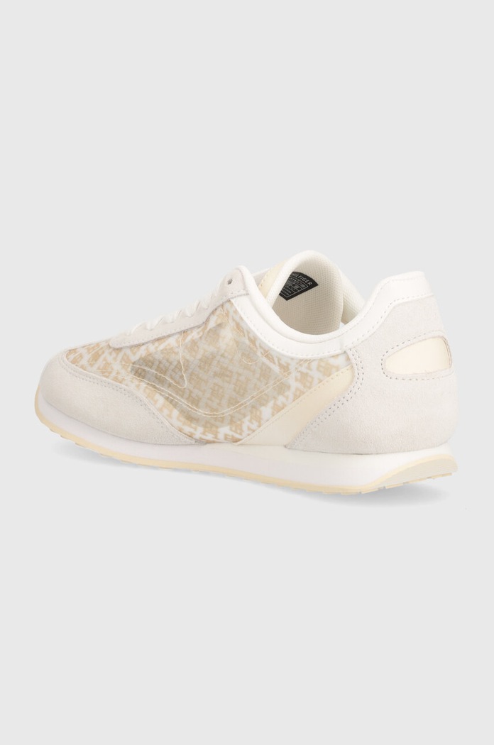 Obuwie Tommy Hilfiger sneakersy TH MONOGRAM HERITAGE RUNNER FW0FW07893 beżowy