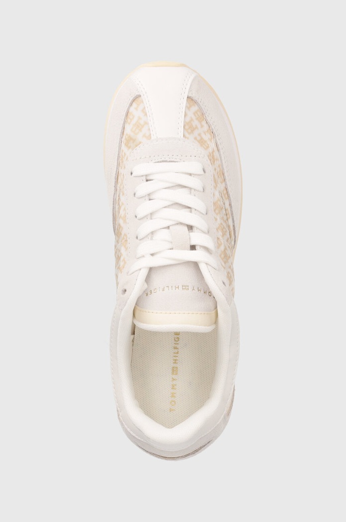 Tommy Hilfiger sneakersy TH MONOGRAM HERITAGE RUNNER beżowy FW0FW07893
