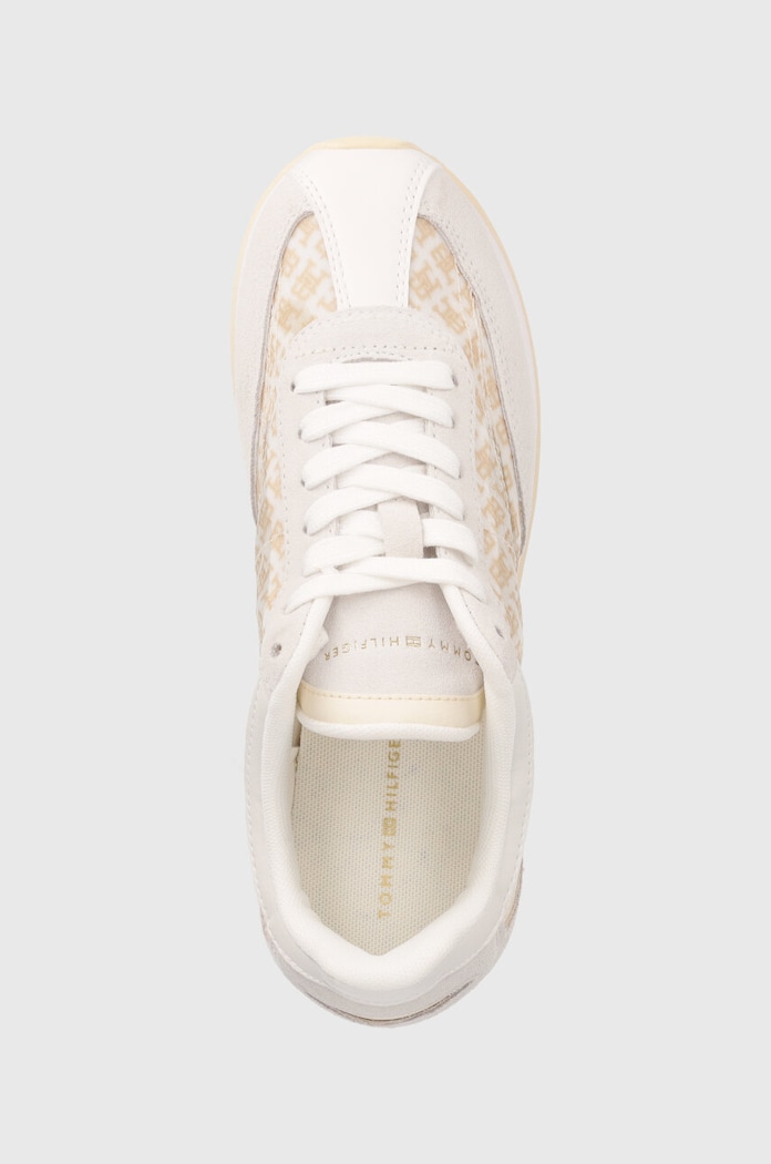 Tommy Hilfiger sneakersy TH MONOGRAM HERITAGE RUNNER beżowy FW0FW07893