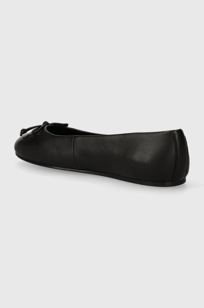 Boty Kožené baleríny Tommy Hilfiger ESSENTIAL CHIC BALLERINA FW0FW08059 černá