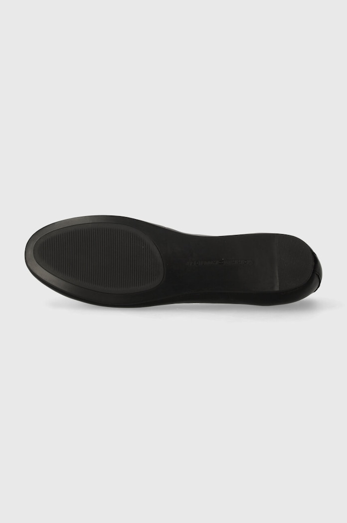 Kožené baleríny Tommy Hilfiger ESSENTIAL CHIC BALLERINA FW0FW08059 černá