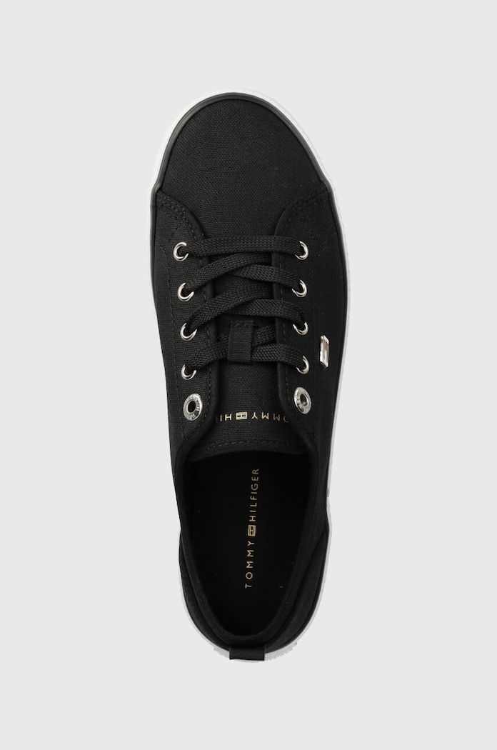Tommy Hilfiger tenisówki VULC CANVAS SNEAKER czarny FW0FW08063
