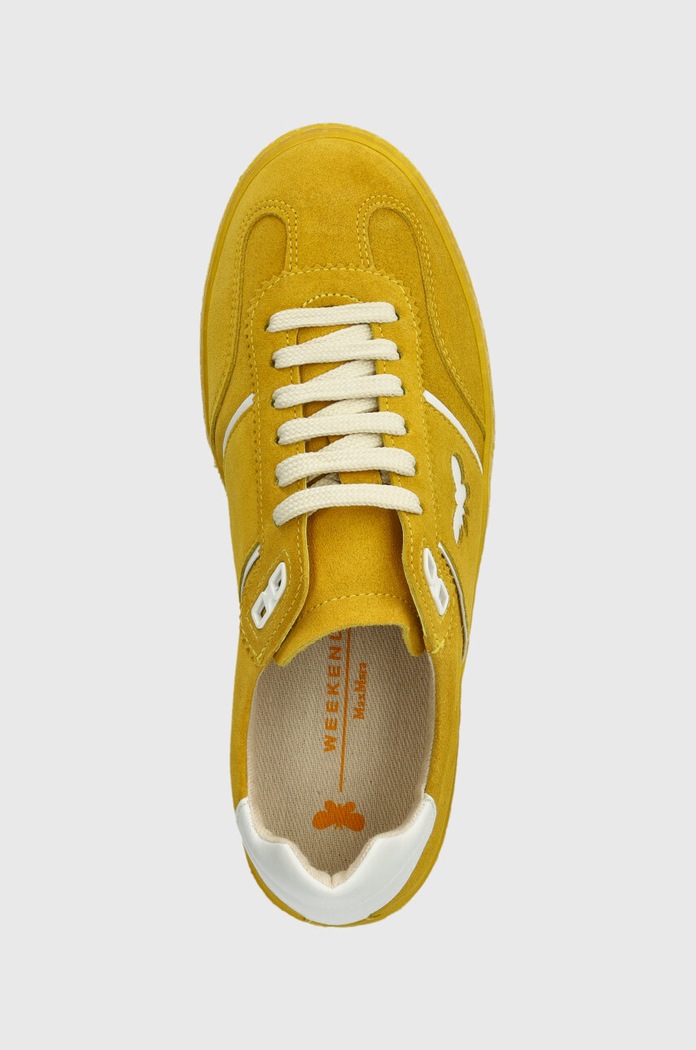 Weekend Max Mara sneakersy zamszowe Pacocolor żółty 2415761094600.YELLOW
