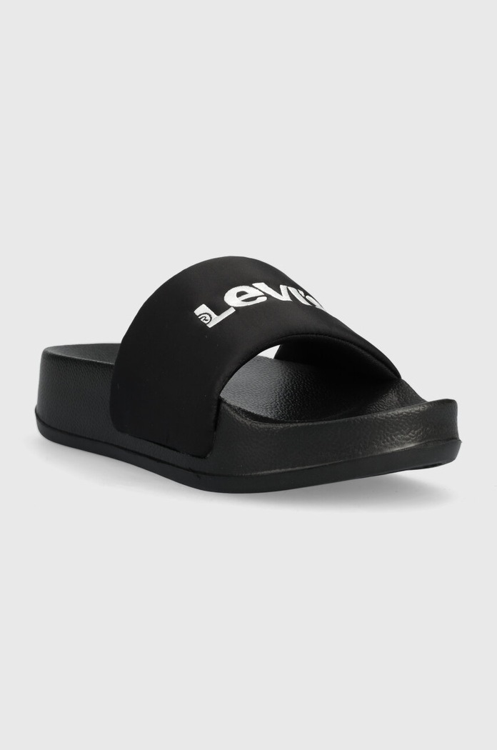 Cipők Levi's papucs JUNE S BOLD PADDED 235638.59 fekete