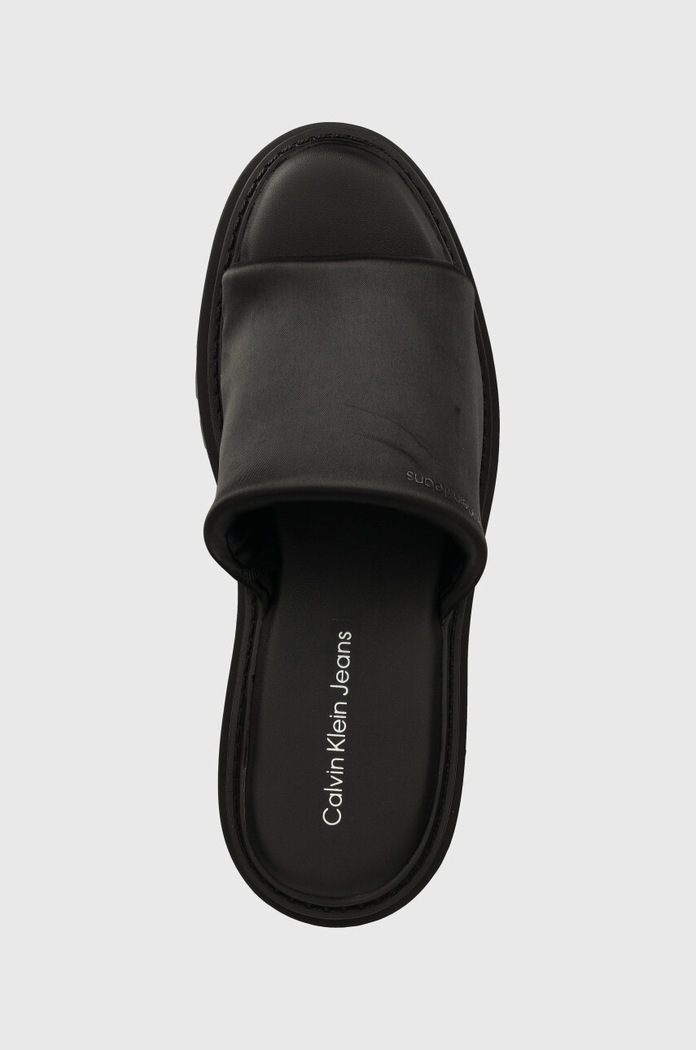 Calvin Klein Jeans papucs TOOTHY COMBAT SANDAL IN DC fekete YW0YW01339