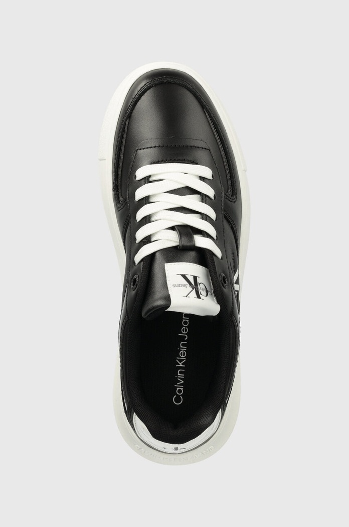 Calvin Klein Jeans sneakersy skórzane CHUNKY CUPSOLE czarny YW0YW01410