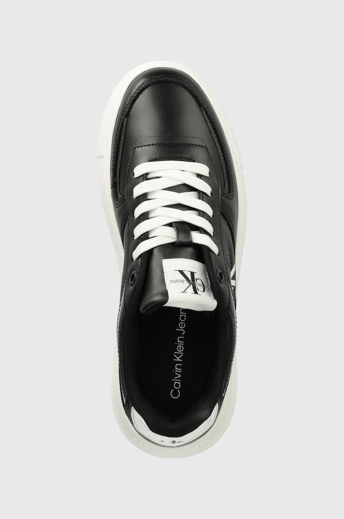 Calvin Klein Jeans sneakersy skórzane CHUNKY CUPSOLE czarny YW0YW01410