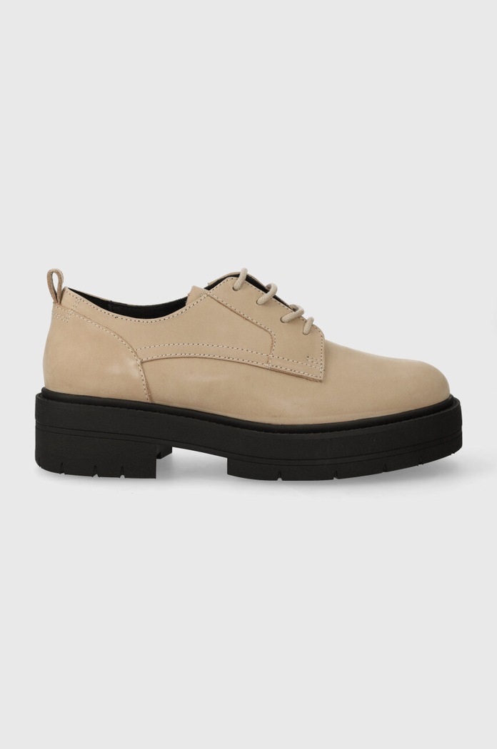 Geox pantofi de piele D SPHERICA EC7 H nubuc bej D36VDH.000CL.C5004
