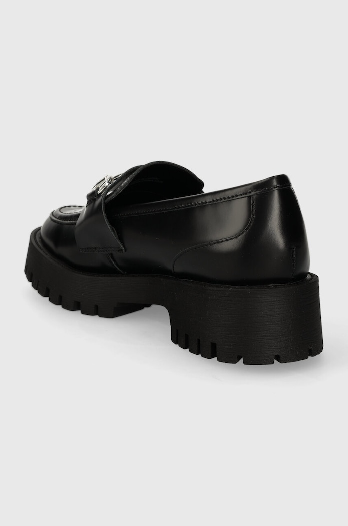 Cipők Steve Madden bőr mokaszin Lando-CN SM11002936.017 fekete