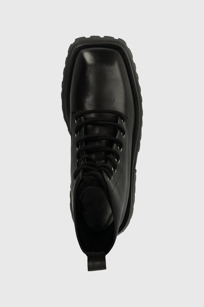 Dkny bőr csizma Farren fekete K2438890.BLK