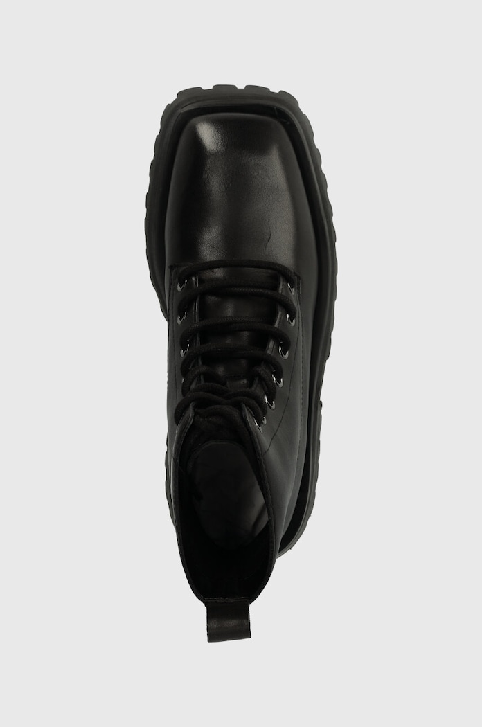 Dkny bőr csizma Farren fekete K2438890.BLK