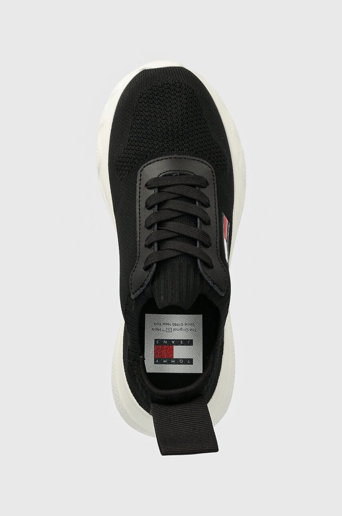 Tommy Jeans sneakersy TJW KNIT RUNNER czarny EN0EN02564