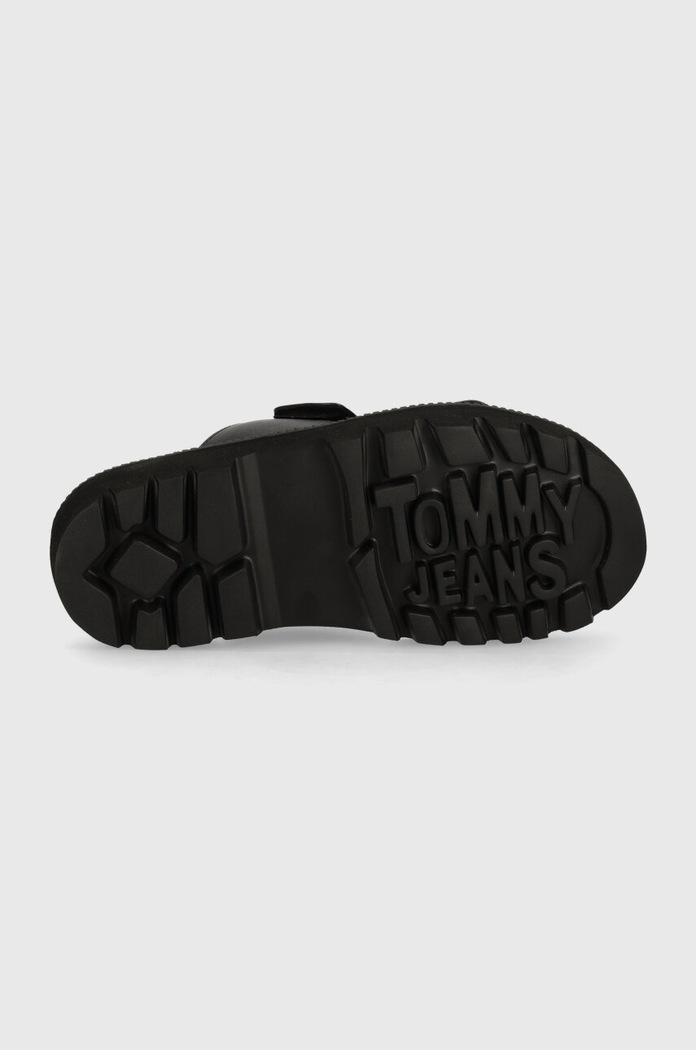 Pantofle Tommy Jeans TJW PUFFED SANDAL EN0EN02560 černá