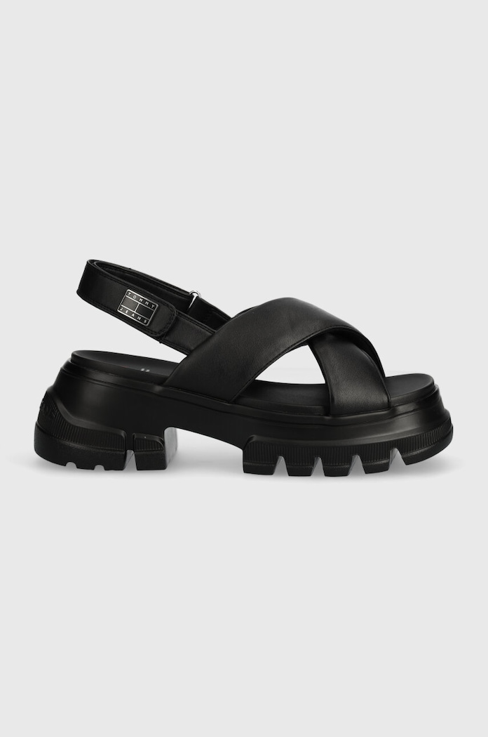 Tommy Jeans szandál TJW CHUNKY CITY SANDAL EN0EN02525 fekete SS24