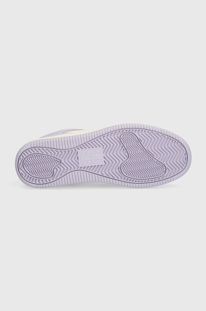 Маратонки Tommy Jeans TJW RETRO BASKET TONAL LOGO EN0EN02483 виолетов