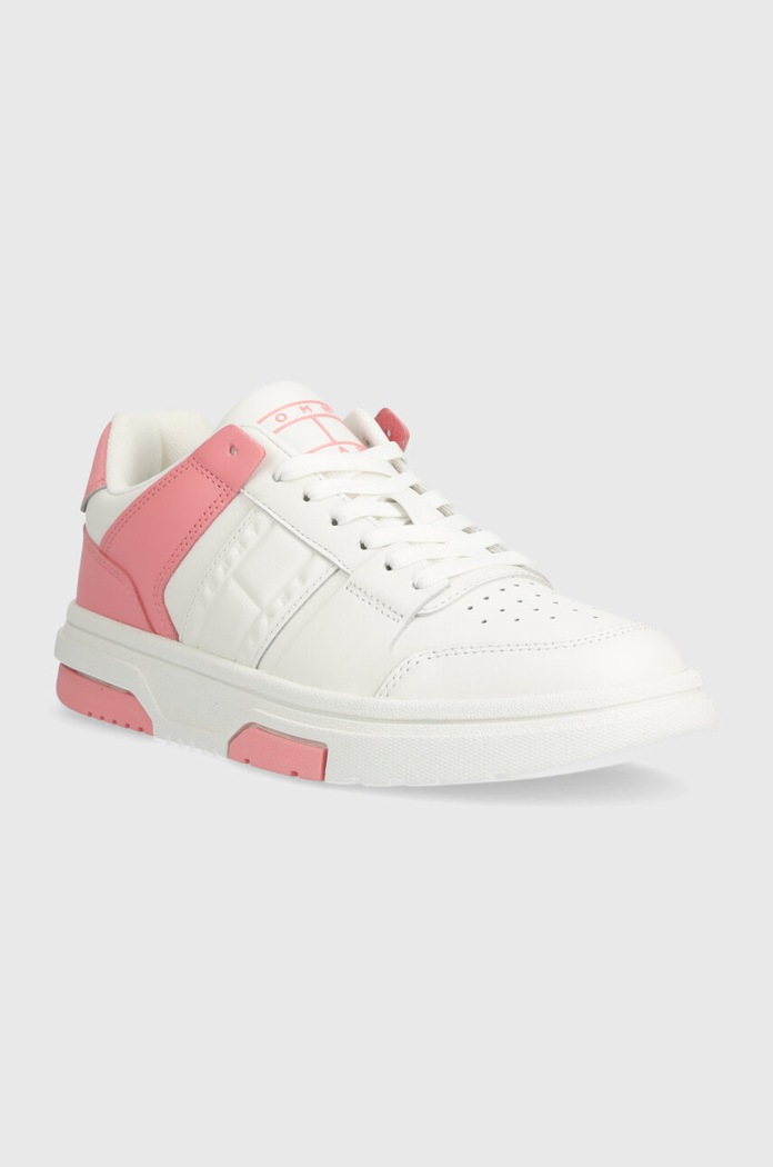 Tommy Jeans sneakersy skórzane THE BROOKLYN LEATHER EN0EN02475 różowy SS24