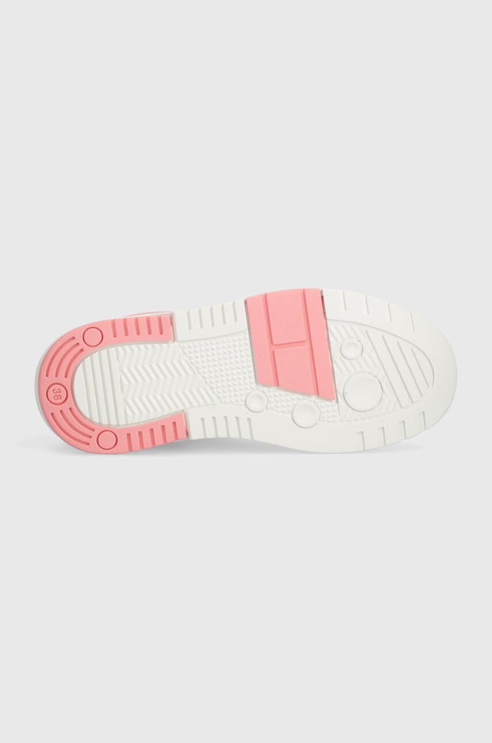 Tommy Jeans sneakersy skórzane THE BROOKLYN LEATHER EN0EN02475 różowy