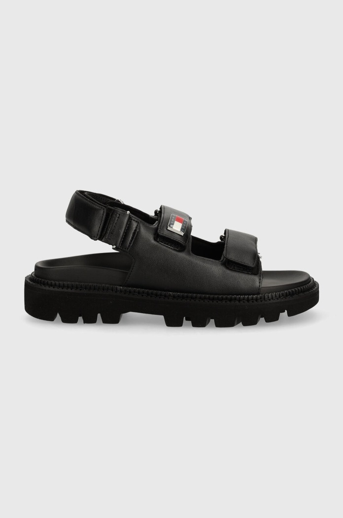 Sandály Tommy Jeans TJW FANCY SANDAL EN0EN02461 černá SS24