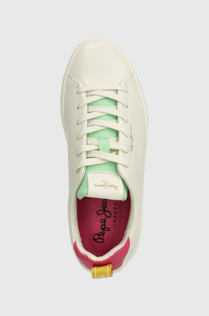 Δερμάτινα sneakers Pepe Jeans PLS00004 λευκό PLS00004