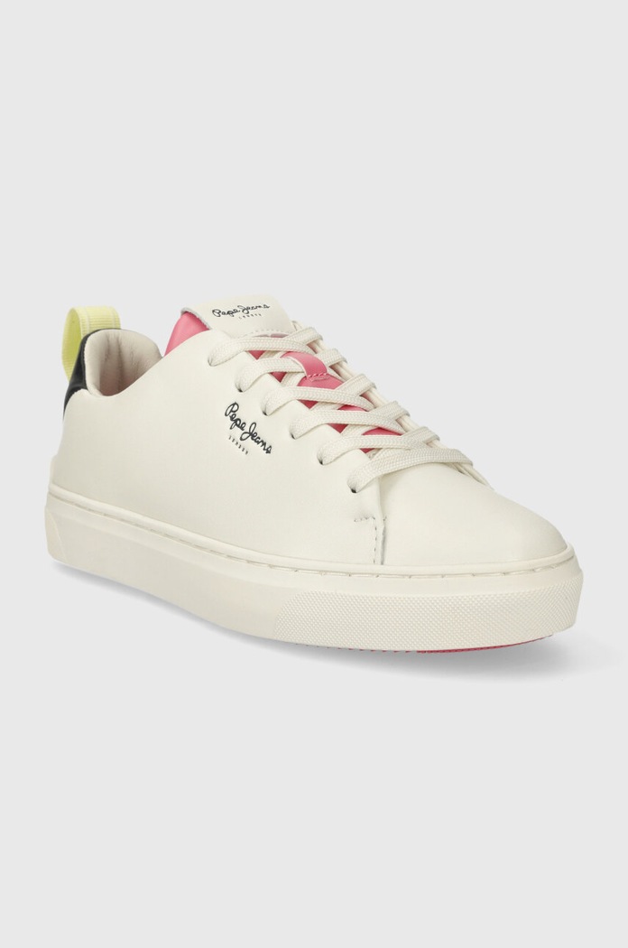 Δερμάτινα sneakers Pepe Jeans PLS00005 PLS00005 λευκό SS24