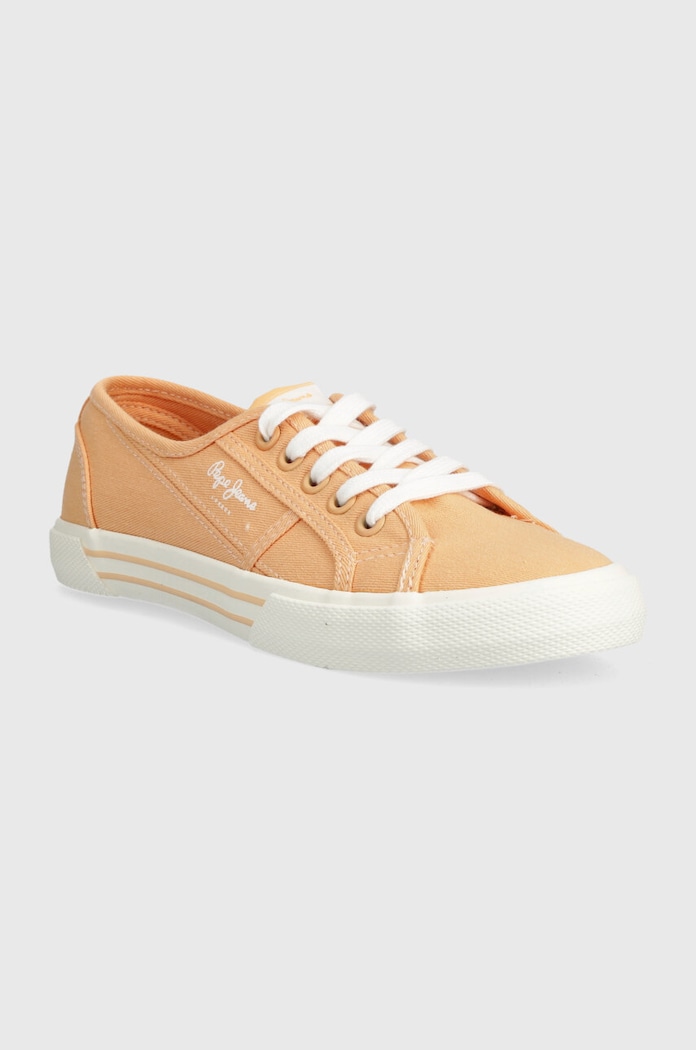 Πάνινα παπούτσια Pepe Jeans PLS31287 PLS31287 πορτοκαλί SS24