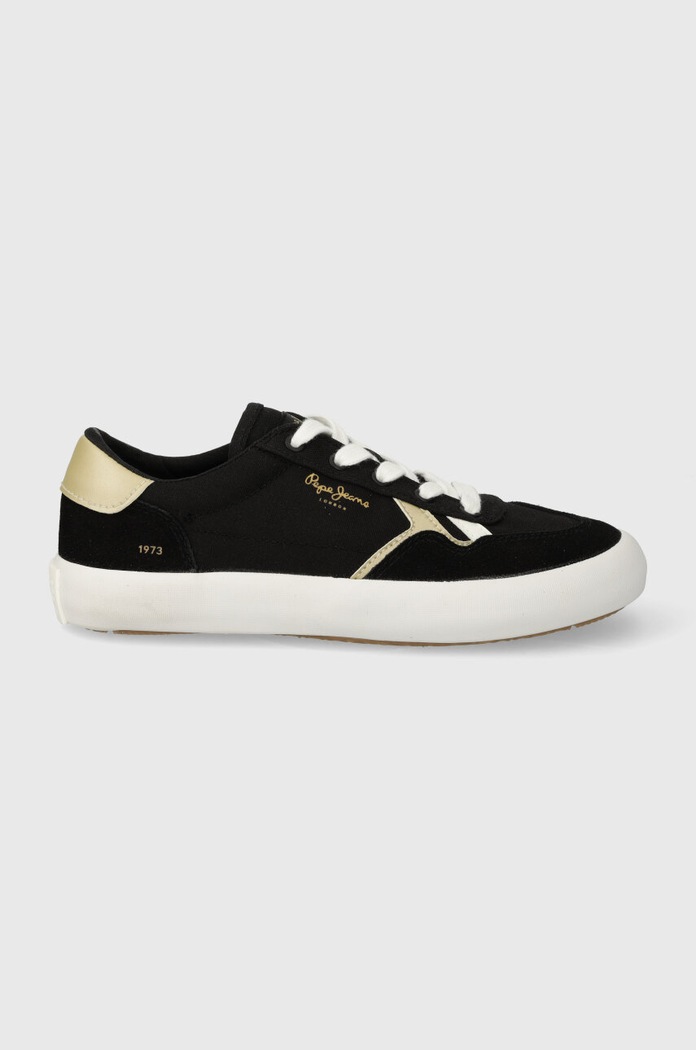 Pepe Jeans tenisówki PLS31556 tekstylny czarny PLS31556