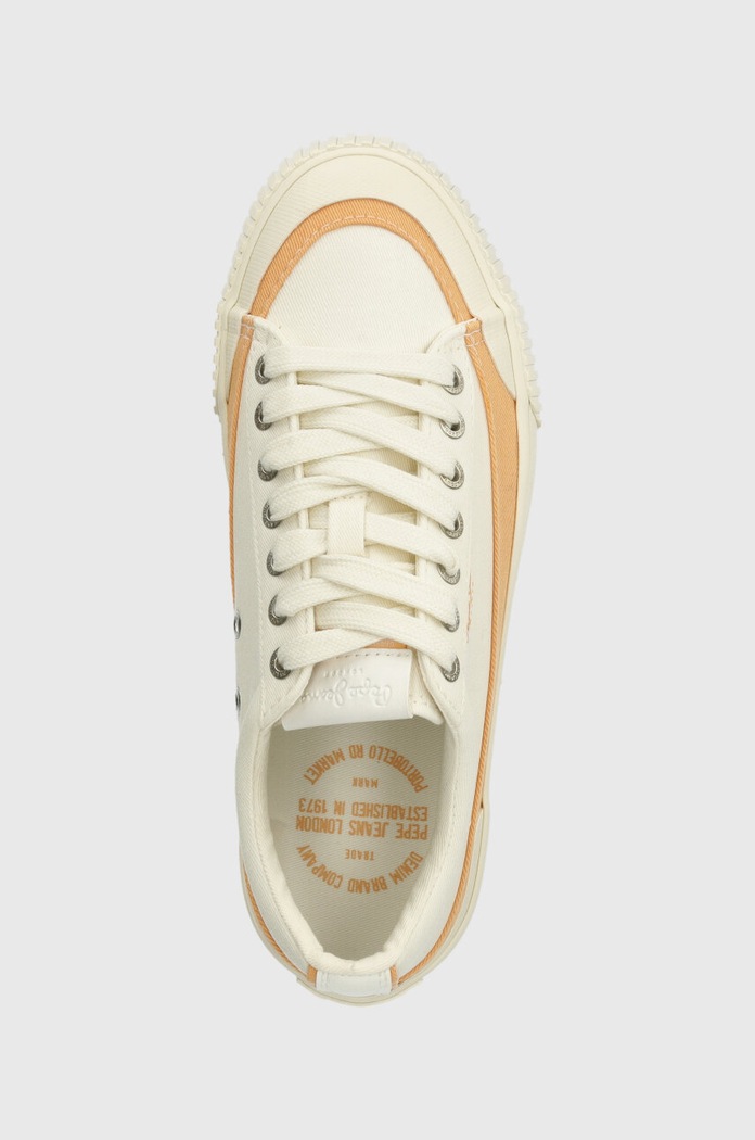 Πάνινα παπούτσια Pepe Jeans PLS31558 πορτοκαλί PLS31558