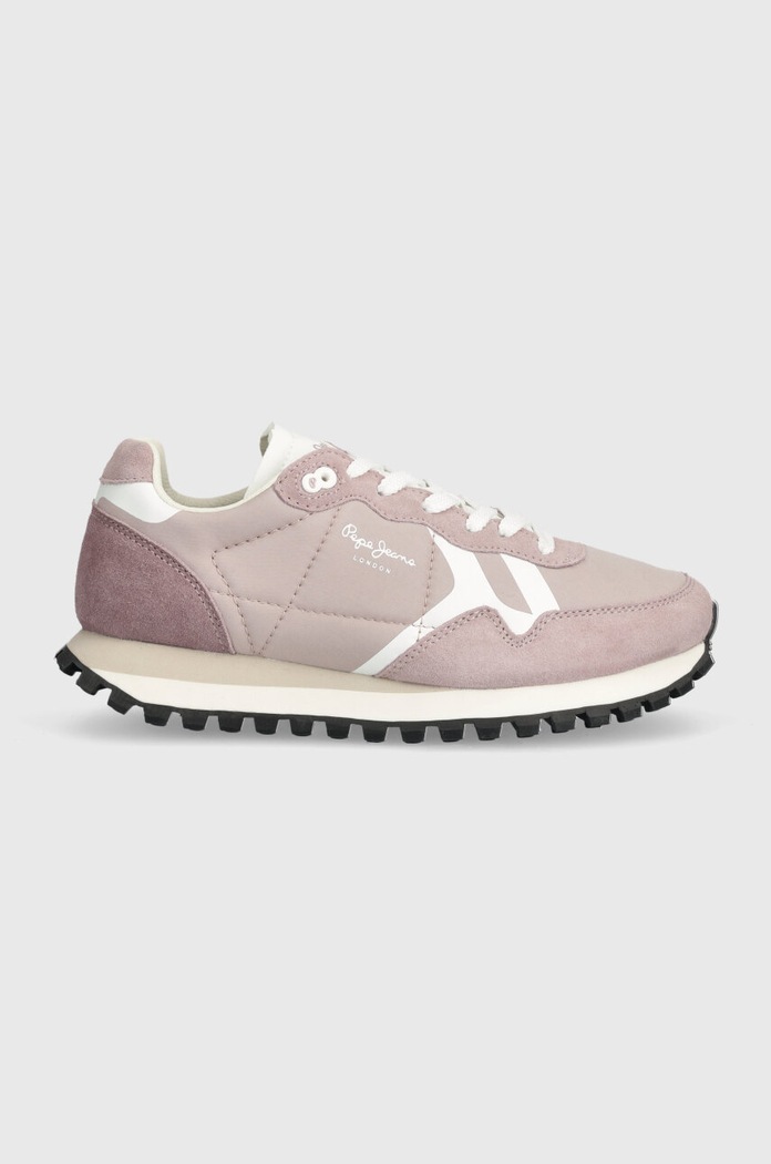 Pepe Jeans sneakersy PLS40013 tekstylny fioletowy PLS40013