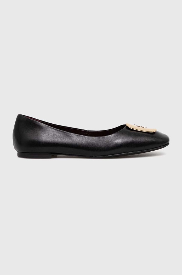 Кожени балеринки Tory Burch Georgia Ballet черен 154077.006