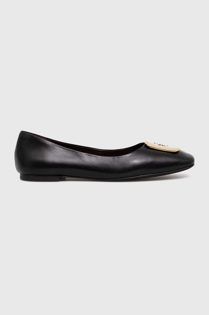 Кожени балеринки Tory Burch Georgia Ballet черен 154077.006
