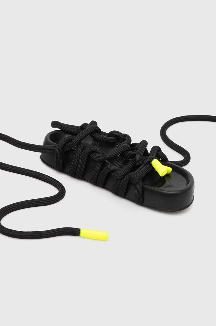 Sandály AGL Jane Laces černá D685010PGKE7621013