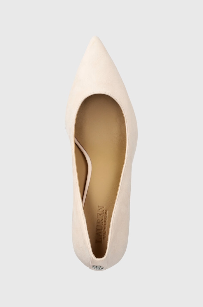 Γόβες σουέτ Lauren Ralph Lauren Lanette ροζ 802709652021.650