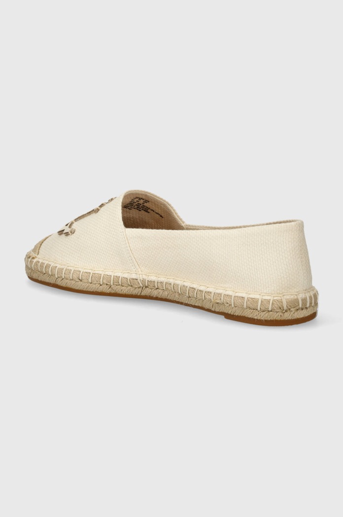 Obuv Lauren Ralph Lauren espadrilky dámske z kože Cameryn 802920405006.100 béžová