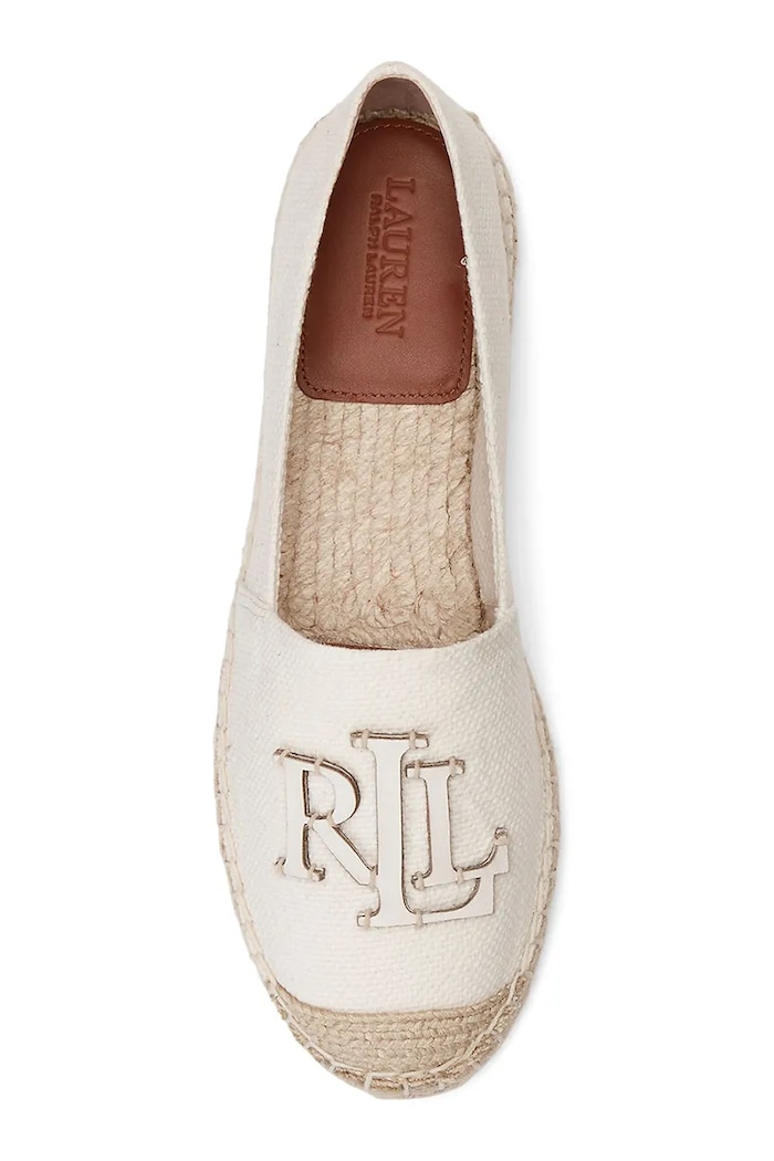 Взуття Lauren Ralph Lauren еспадрильї жіночі шкіряні Cameryn 802920405006.100 бежевий