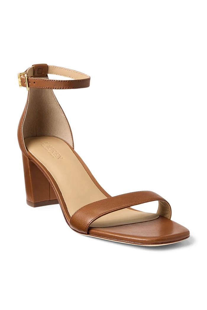 Кожаные сандалии Lauren Ralph Lauren Logan 802927949002.270 коричневый AW25