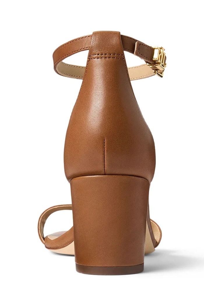 Обувь Кожаные сандалии Lauren Ralph Lauren Logan 802927949002.270 коричневый