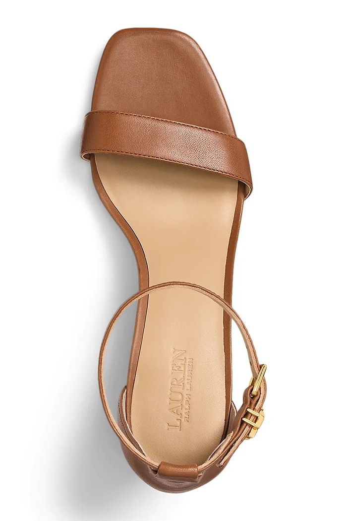 Кожаные сандалии Lauren Ralph Lauren Logan коричневый 802927949002.270