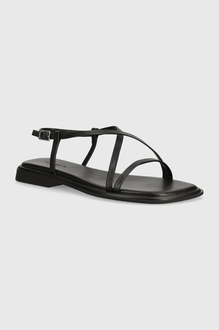 Δερμάτινα σανδάλια Vagabond Shoemakers IZZYIZZY φλατ μαύρο 5713.201.20