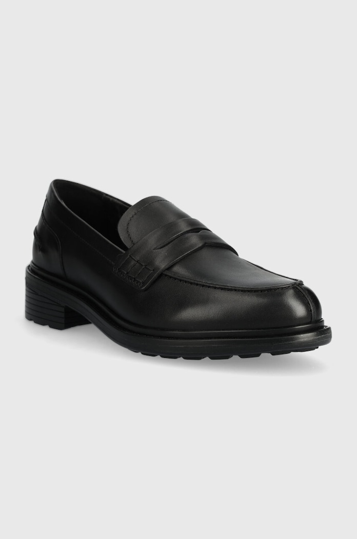 Kožené mokasíny Geox D WALK PLEASURE D36TGF.00043.C9999 černá AW24