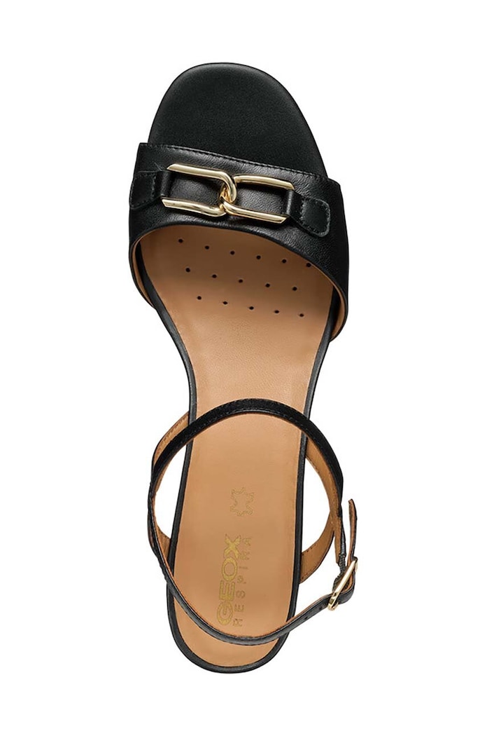 Kožené sandály Geox D NEW ERAKLIA 50 D45RNA.000TU.C9999 černá