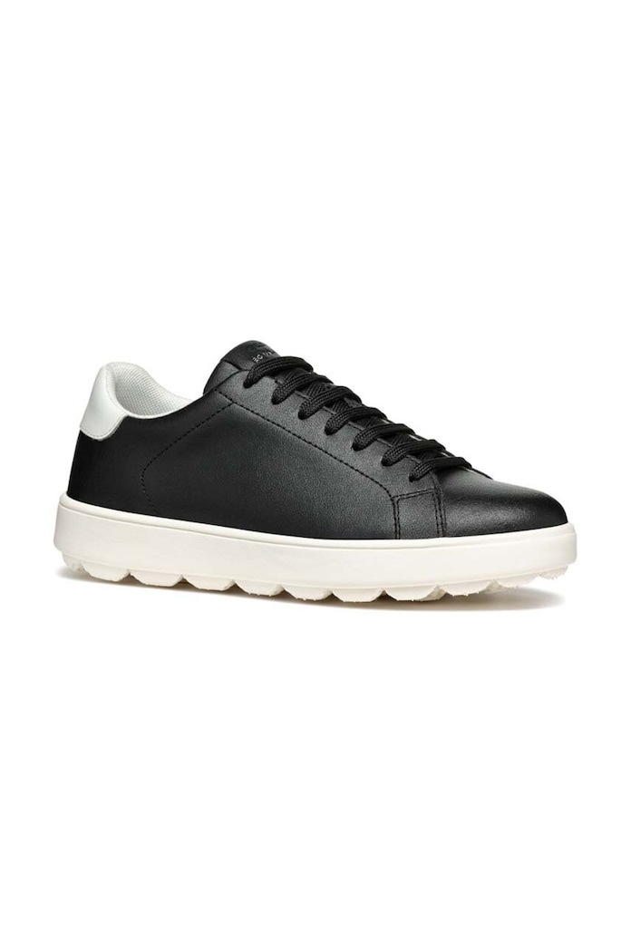 Geox sneakersy skórzane D SPHERICA ECUB-1 D45WEA.0009B.C0127 czarny SS24
